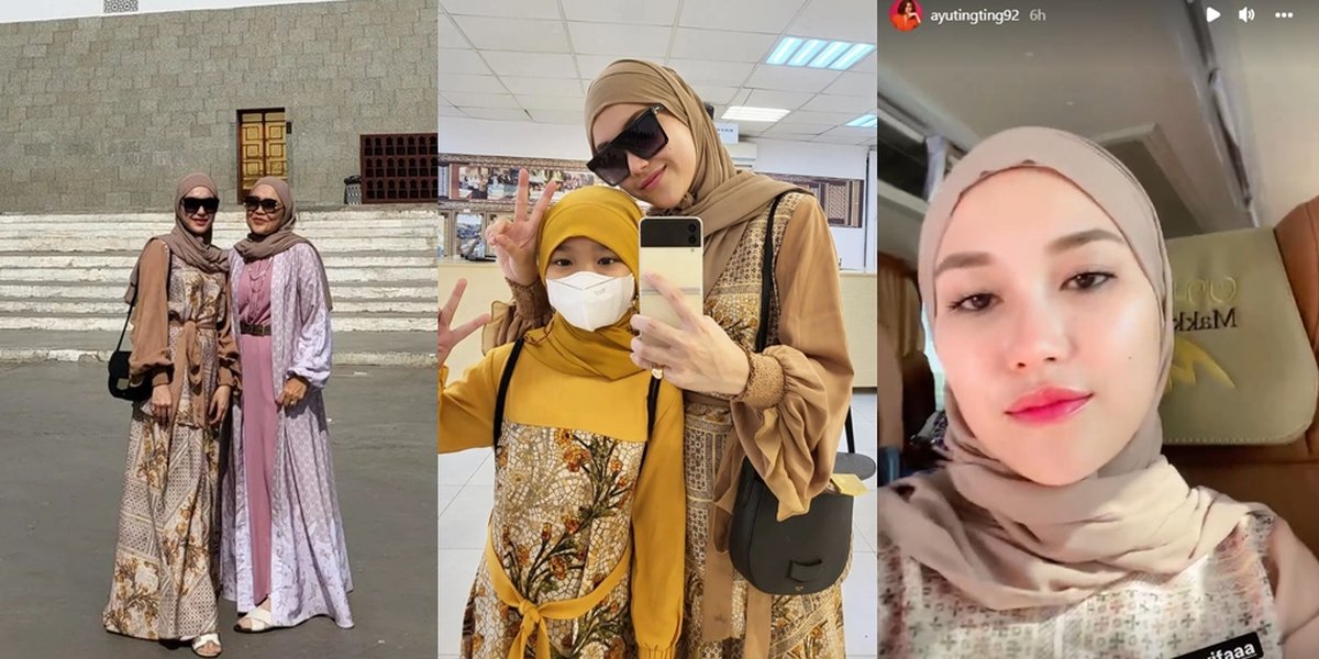 Wearing Ivan Gunawan's Design Clothing During Umrah, Take a Look at 9 Photos of Ayu Ting Ting Being Called More Beautiful & Elegant