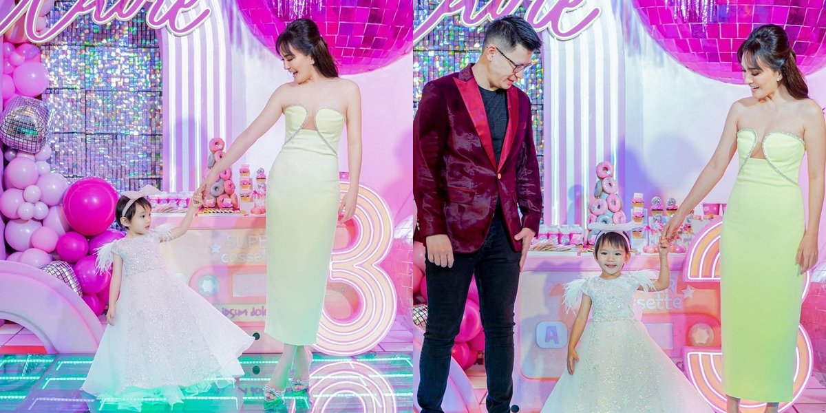 Wearing an Exposed Chest Dress, 10 Photos of Shandy Aulia Criticized for Being Too Revealing at Child's Birthday Party