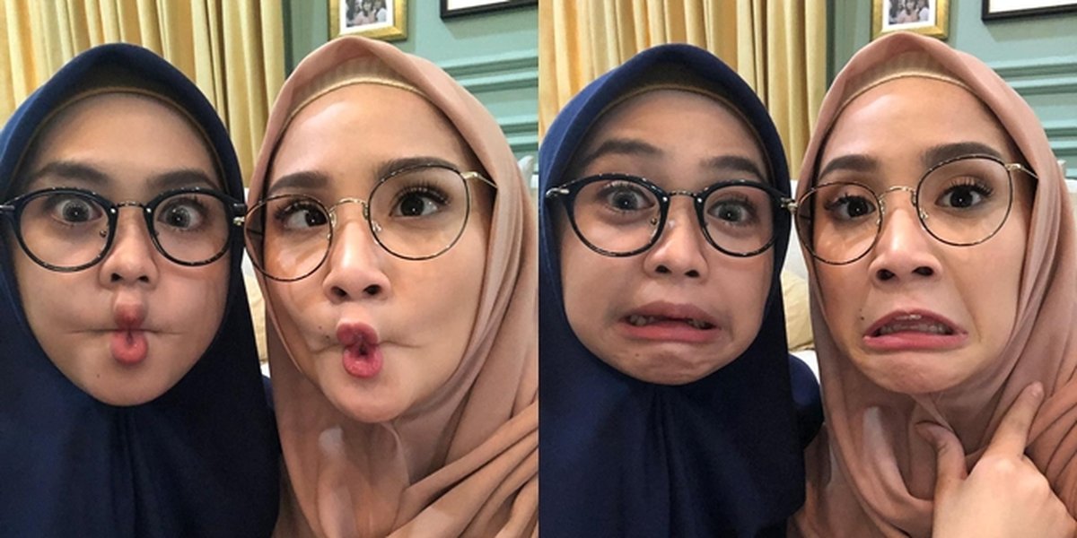 Wearing Hijab & Glasses, Nagita Slavina Said to Resemble Ria Ricis