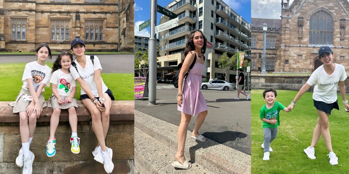 Wearing a Mini Skirt Gets Criticized, 8 Photos of Ussy Sulistiawaty Hanging Out with Her Children - Instructed Not to Expose Aurat by Netizens