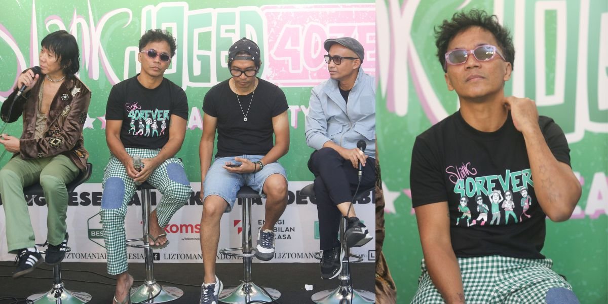 Wearing Flip Flops and Sunglasses, 8 Portraits of Kaka Slank's Casual Style During the New Album Press Conference