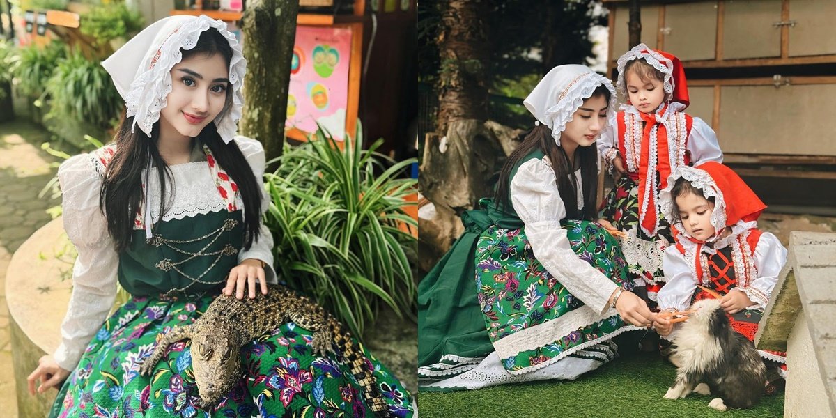 Pangku Buaya, 8 Beautiful Portraits of Ghea Youbi Wearing Dutch Traditional Clothes