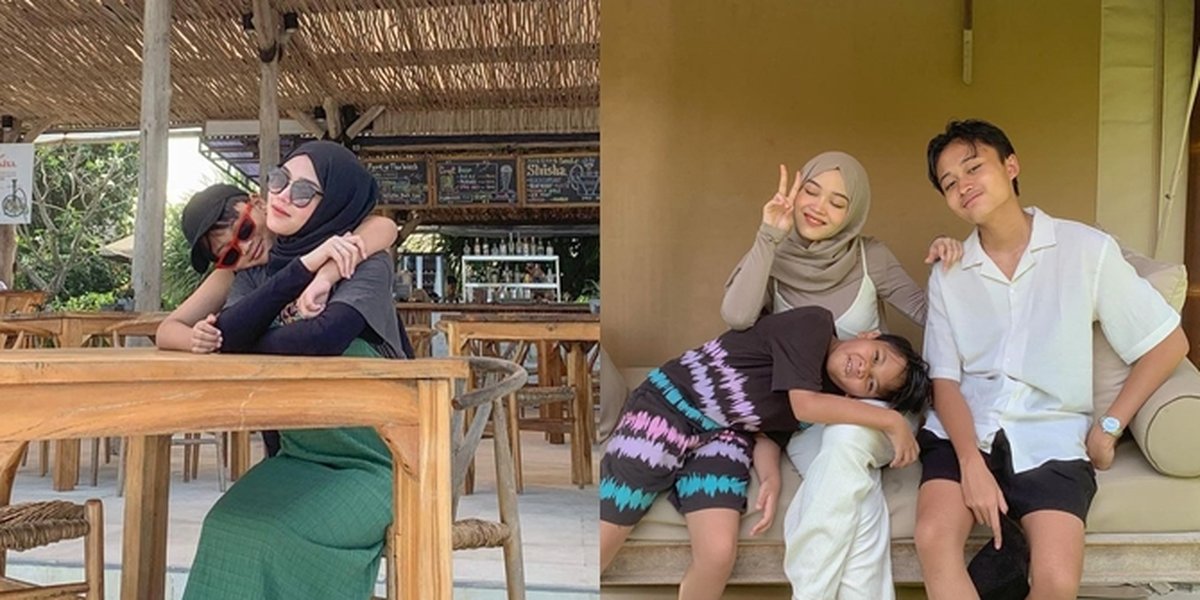 After being heavily criticized by netizens, here are 8 photos of Putri Delina vacationing in Bali with her siblings - Back to Babysitting and Having Fun at the Beach