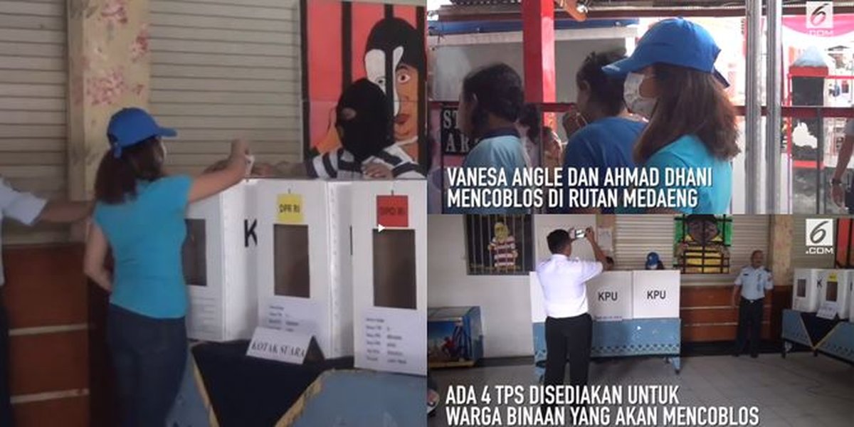 PHOTO: 2019 Election, Ahmad Dhani & Vanessa Angel Voting in Medaeng