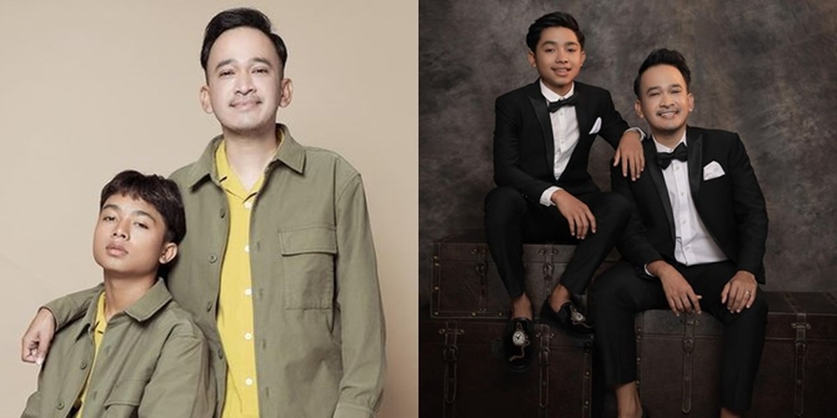 Betrand Peto and Ruben Onsu's Photoshoot Said to be Getting More Similar, Radiate Handsome Charm with Stylish Style