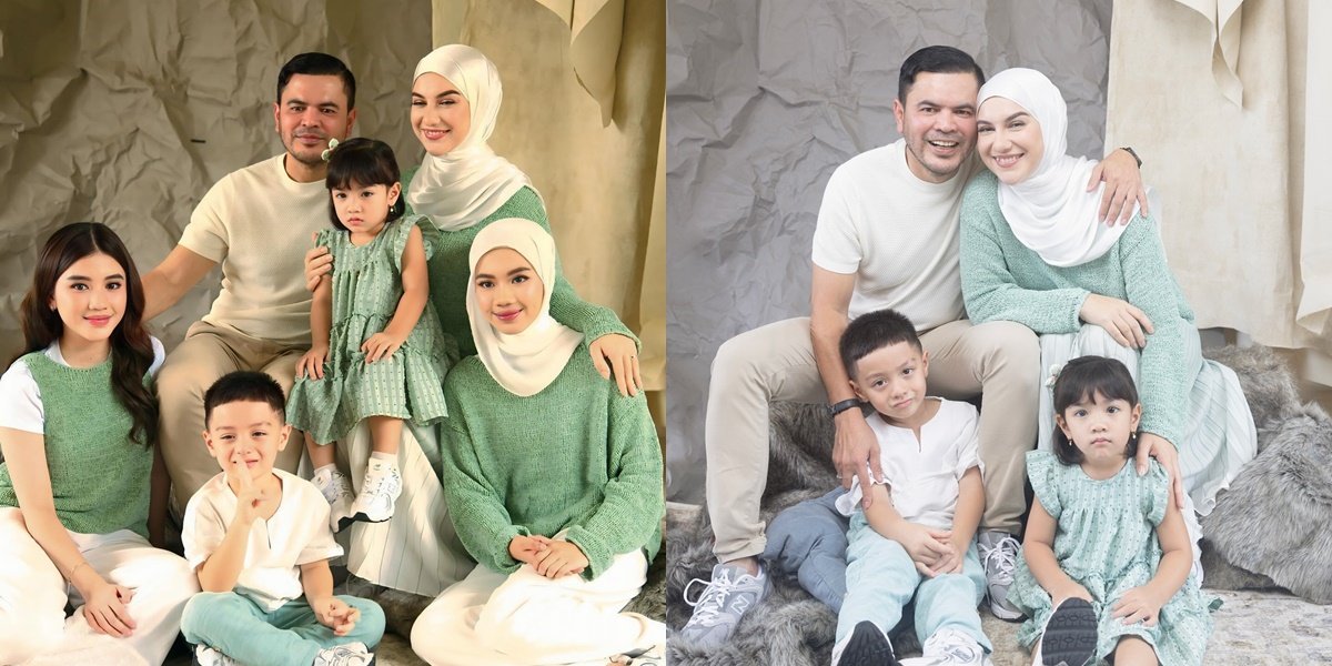 The Photoshoot of Irish Bella and Haldy Sabri with Their Four Children, Happy Together with Their Loved Ones