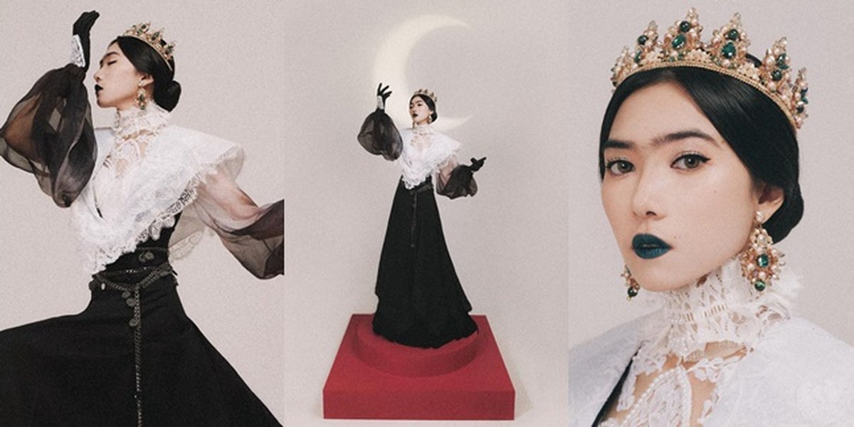 Isyana Sarasvati Photoshoot for Her Latest Song 'IL SOGNO', Elegant Like a Queen Wearing a Dress and Crown