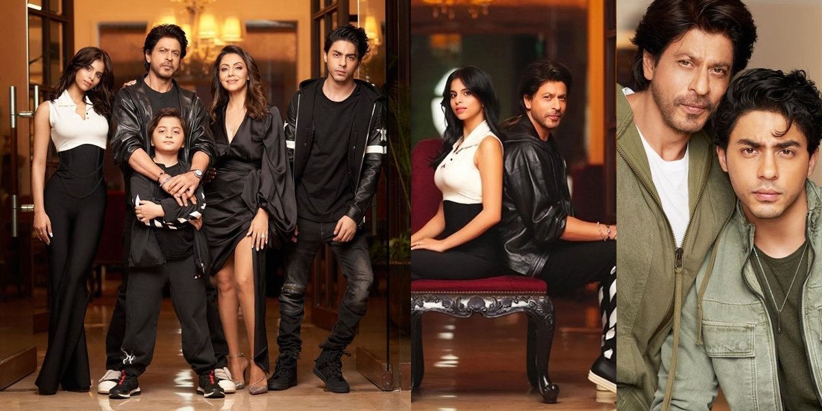 Shahrukh Khan's Family Photoshoot with All Good Looking, Aryan Called a Photocopy of His Father - AbRam Looks Handsome