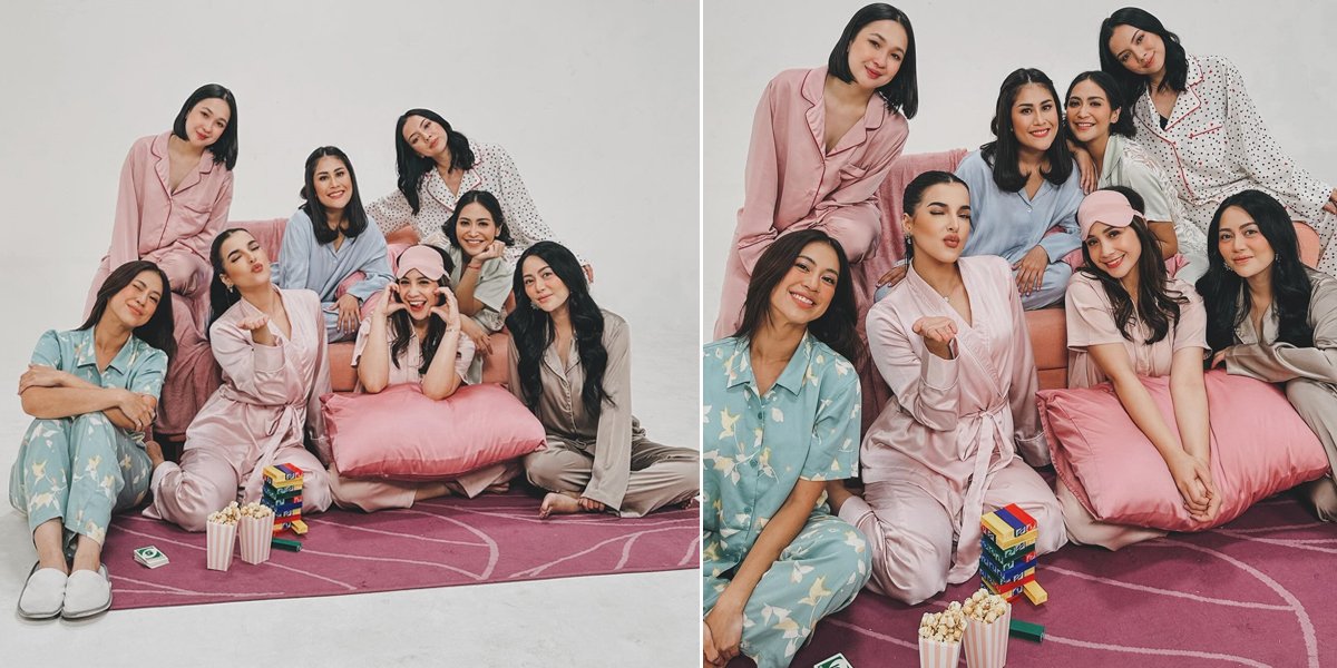 Nagita Slavina's Photoshoot with Tasya Farasya and Rachel Vennya, Beautiful in Pajamas