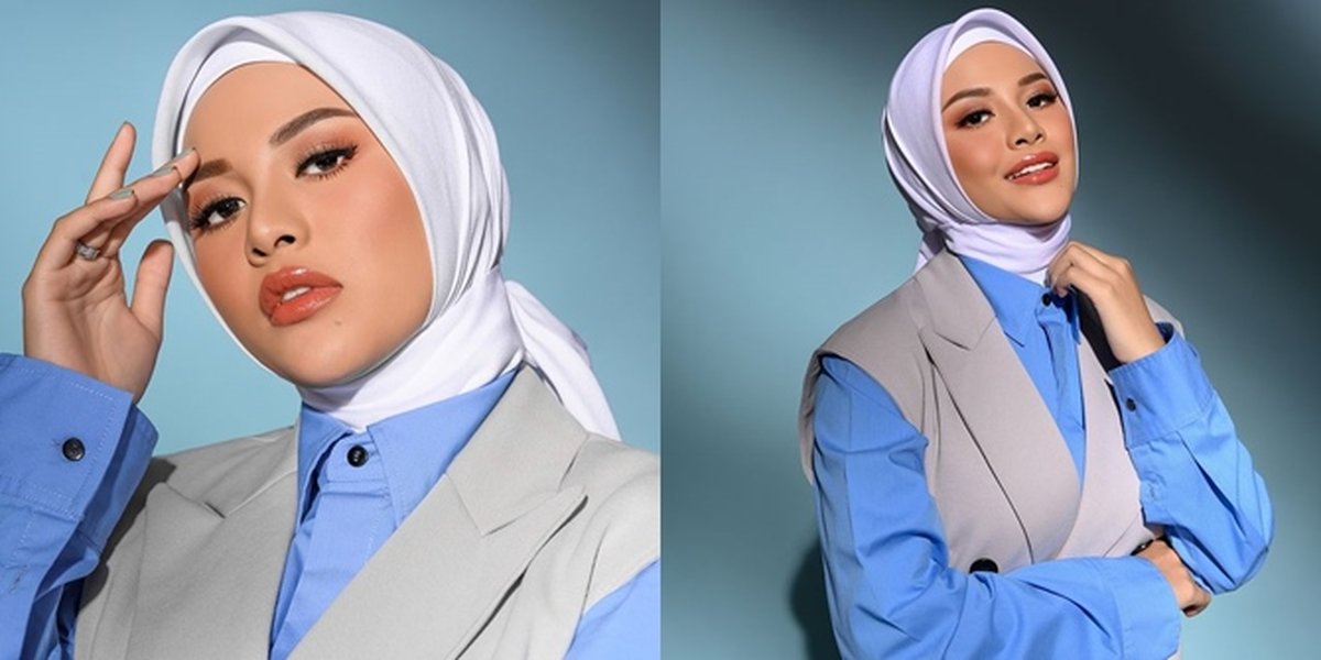 Aurel Hermansyah's First Photoshoot After Officially Wearing Hijab, Showcasing a More Mature and Enchanting Aura