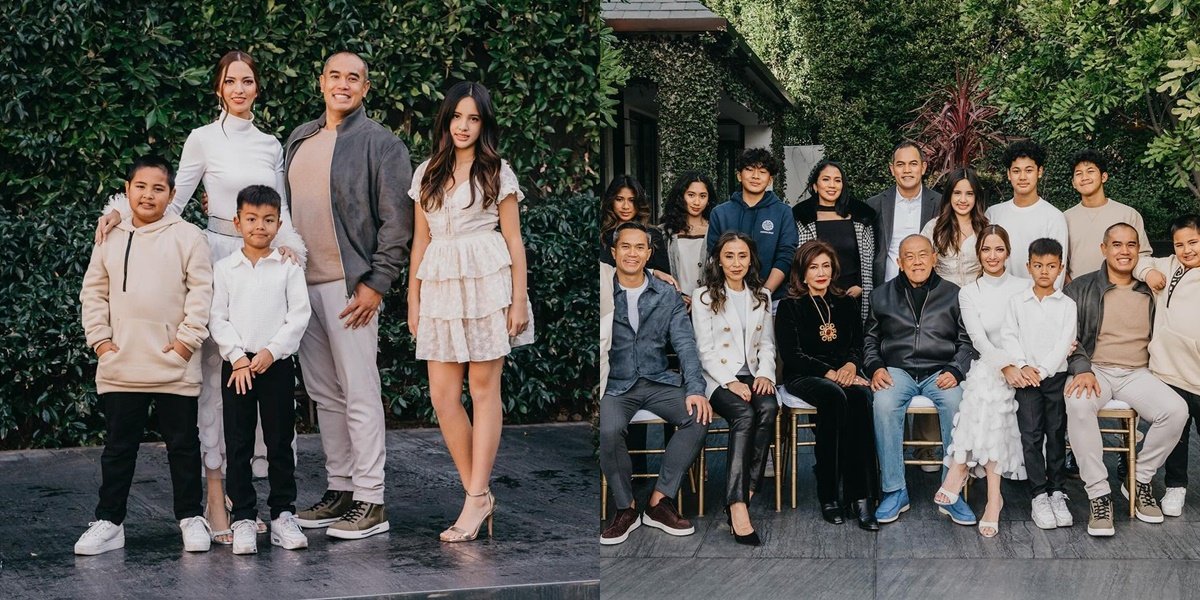 Simple Bakrie Family Photoshoot Complete from Various Ages, Mikhayla's Beauty, Nia Ramadhani's Daughter, Attracts Attention