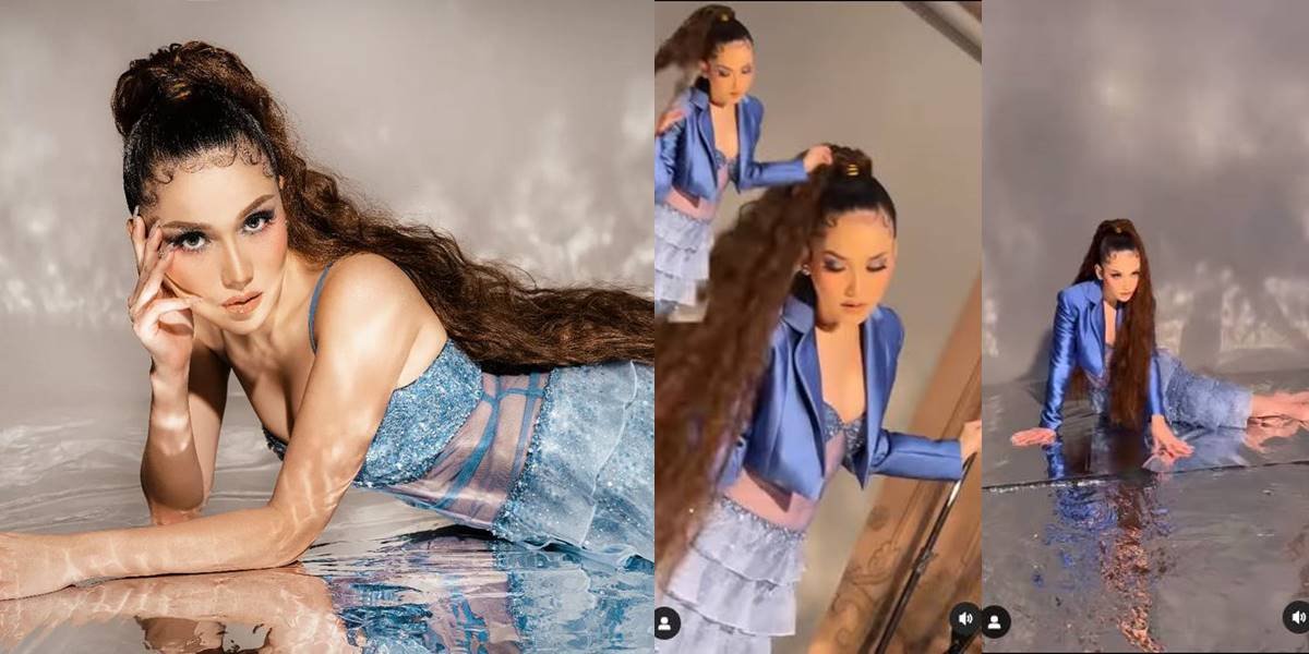 Ayu Ting Ting's Latest Photoshoot that is Cool and Characteristic, Showing Long Curly Hair - Very Beautiful and Charming