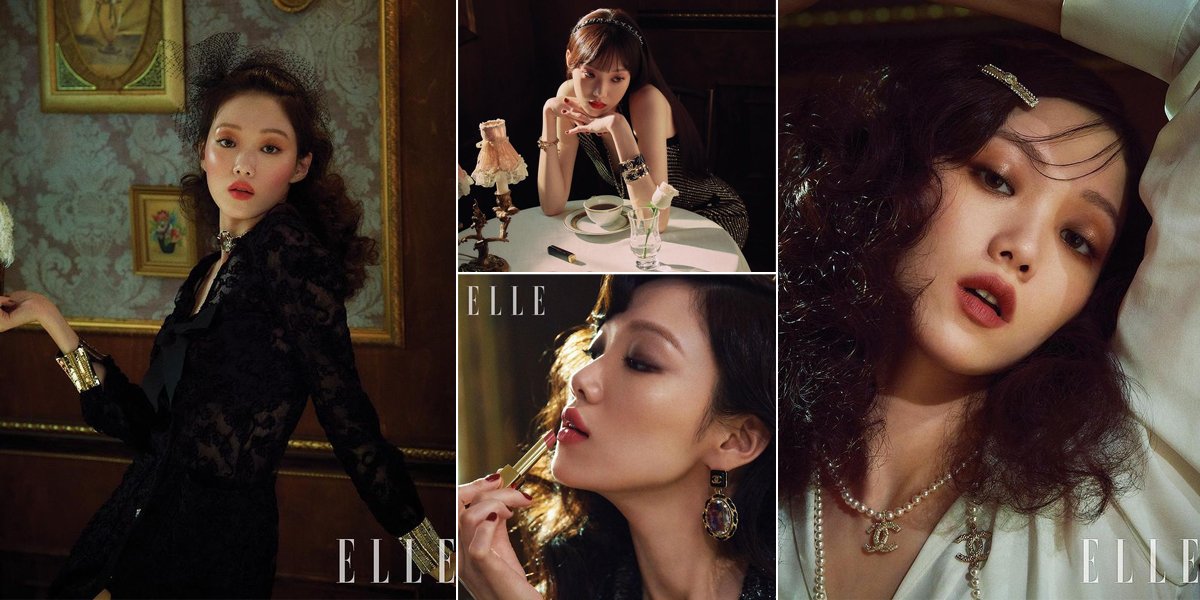 Lee Sung Kyung's Latest Photoshoot with Chanel & Elle Korea, Radiates Vintage Vibes Like an Angel