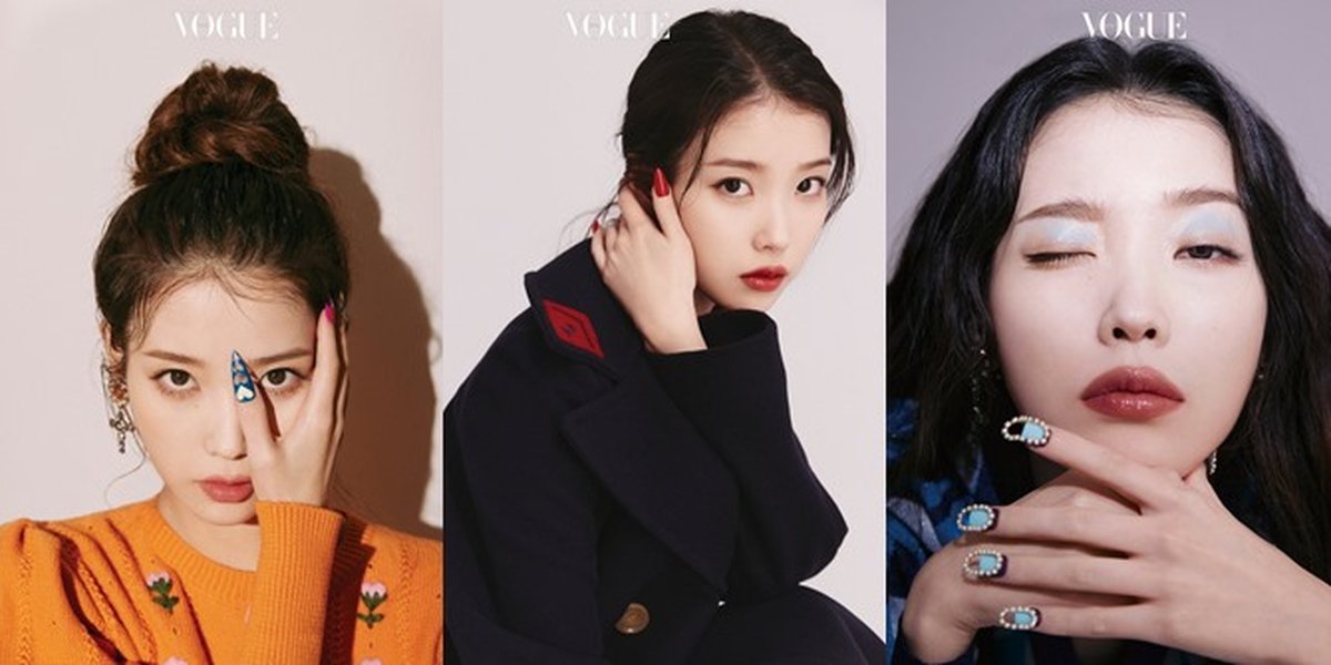 Unique Photoshoot of IU, Red Lipstick and Long Nails Until Smoky Mouth