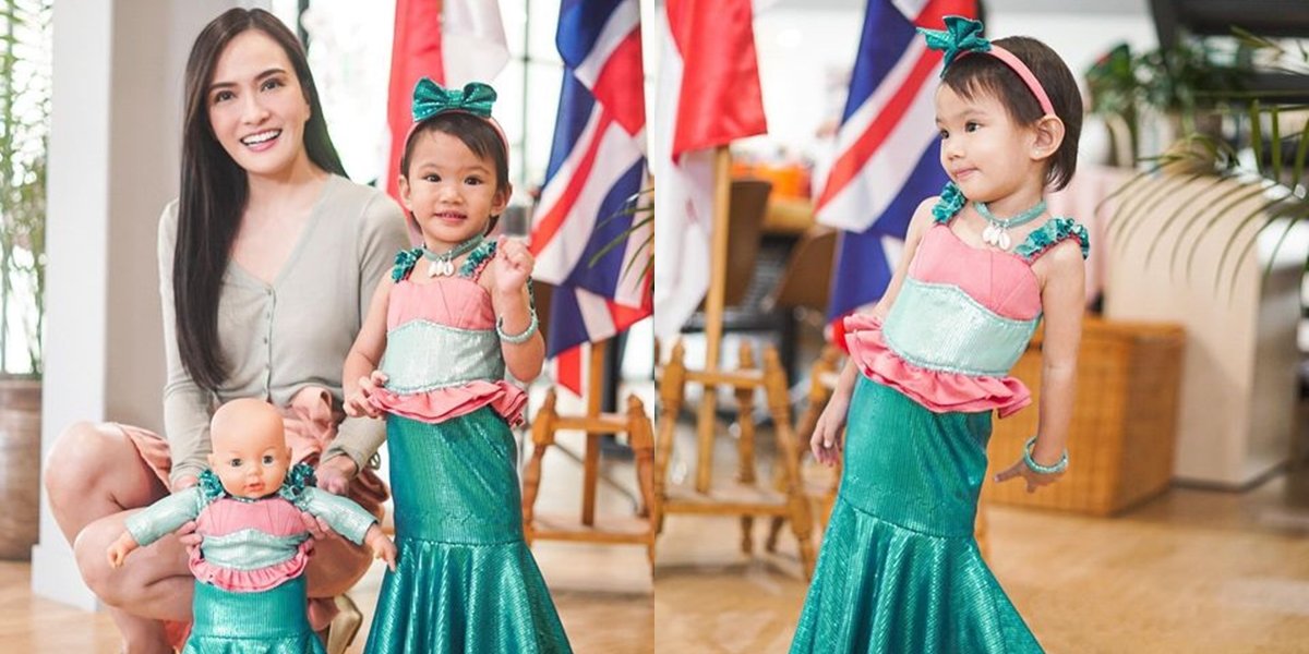 Baby Claire's Appearance in a Mermaid Costume, Shandy Aulia's Daughter Shows Cute and Adorable Style!