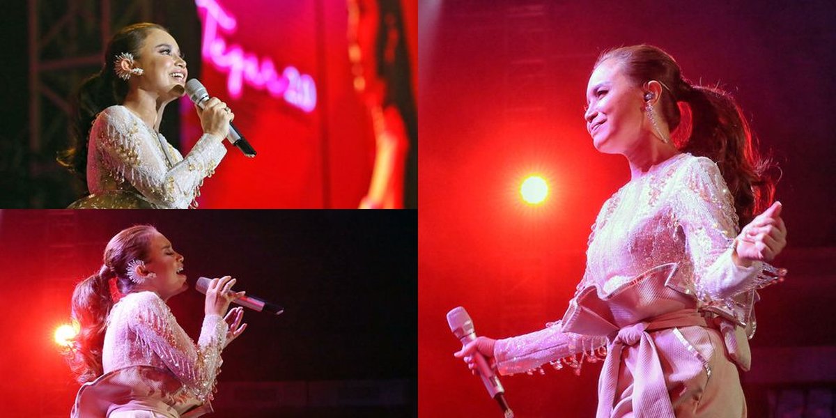 Rossa's Performance at 'Tegar 2.0 Concert', Shining in Ivan Gunawan's Design