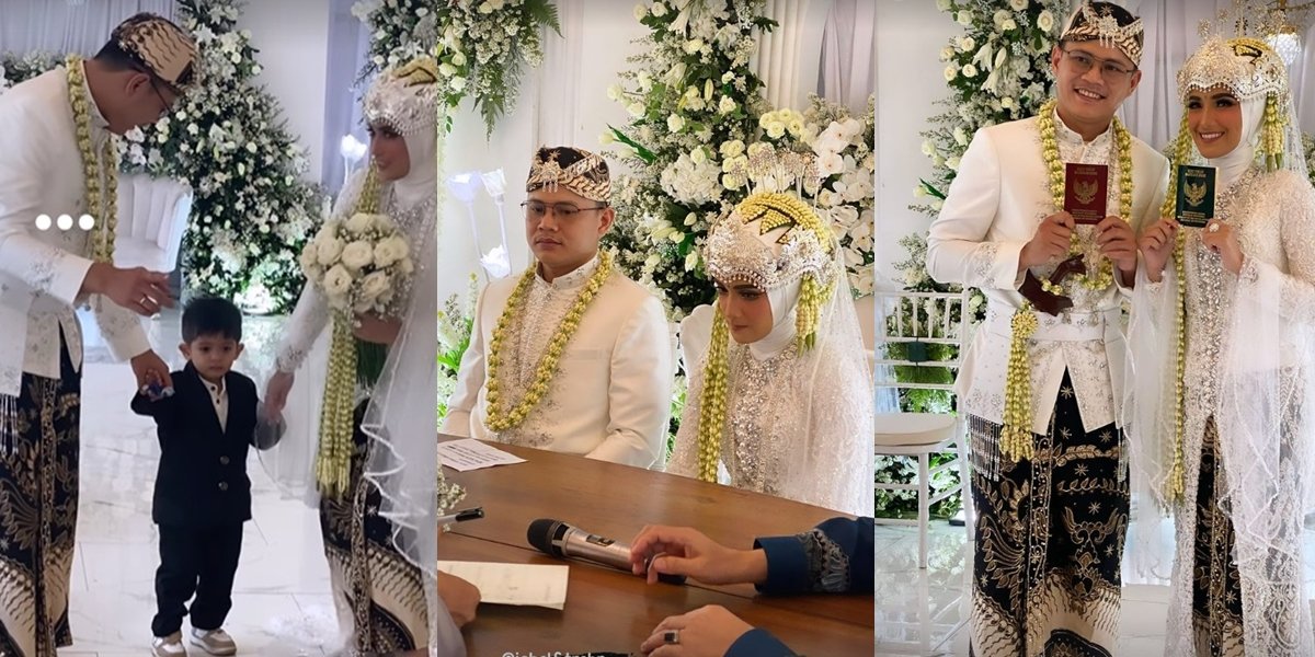 Beautiful Bride Manglingi, 9 Portraits of Nadya Mustika & Iqbal Rosadi's Wedding - Syaki Now Has a New Father