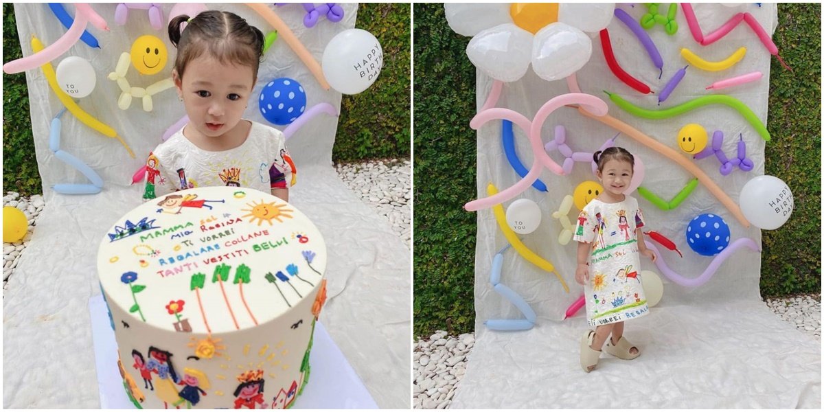 Full of Joy with Doodle Theme, Here are 8 Portraits of Rumi's 2nd Birthday, Dian Pelangi's Second Child