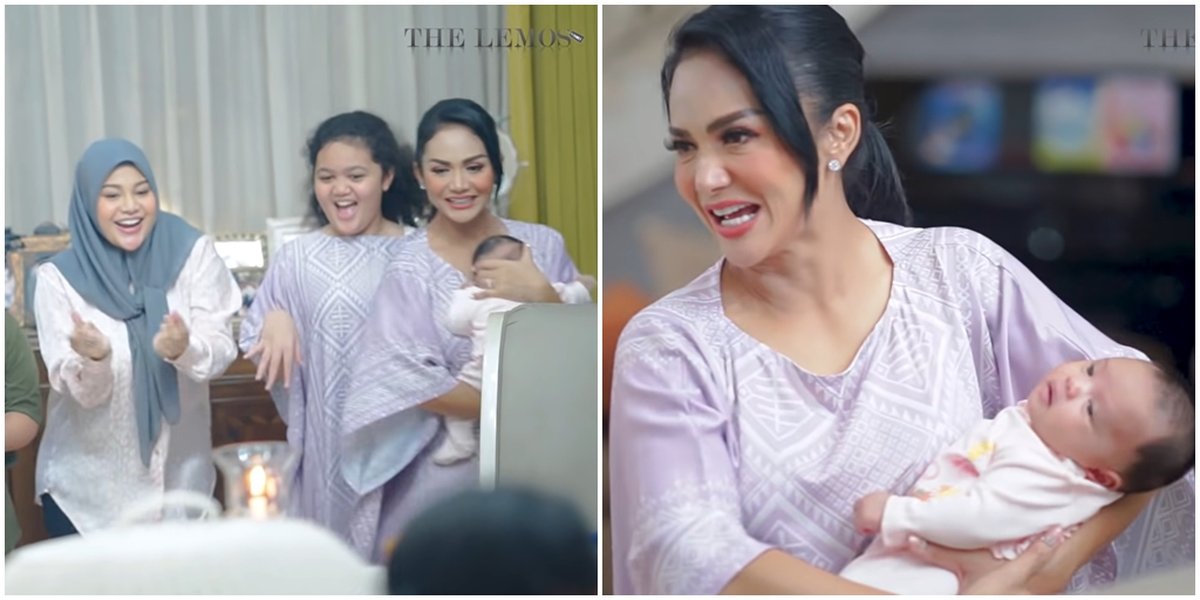 Full of Warmth, 11 Pictures of Krisdayanti Celebrating Iftar with Aurel & Atta - Carrying Baby Ameena While Ngabuburit