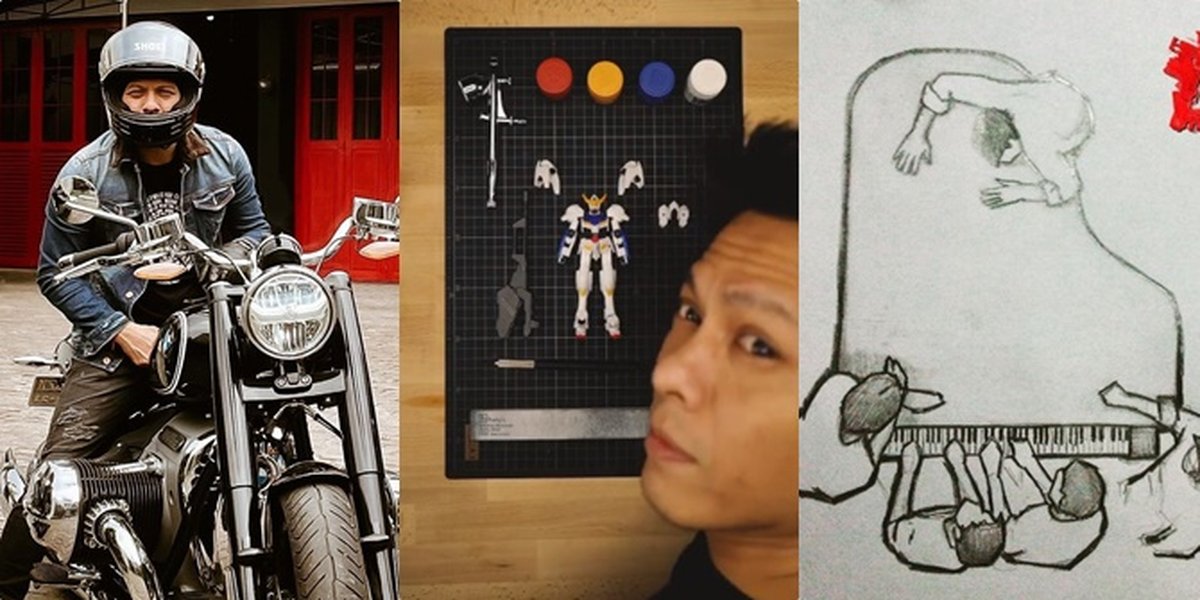 Full of Talent, Here are 10 Unique Hobbies of Ariel NOAH that are Super Cool: Riding Big Motorcycles, Gundam Collections, Drawing