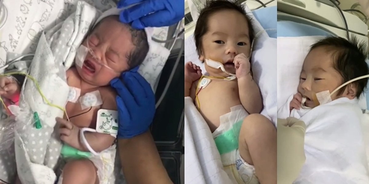 Sulaiman Anak Oki Setiana's Journey in NICU, Body Full of Tubes - Netizens: Masha Allah, Strong Baby