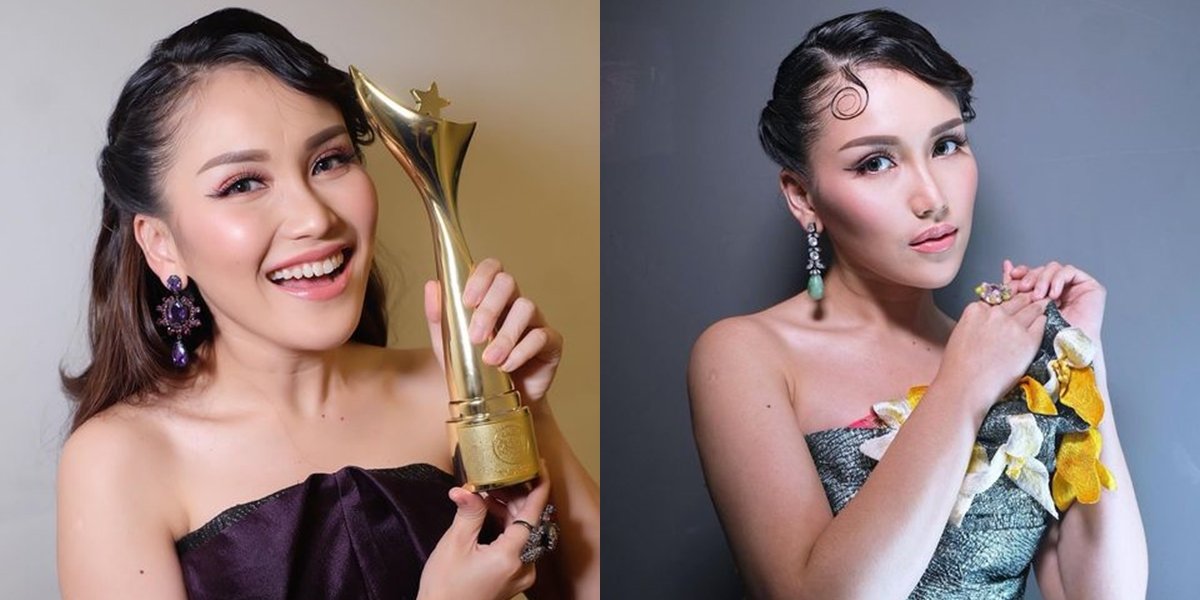 Ayu Ting Ting's Beautiful Charm Wins Awards at ADI 2022, Happy and Glowing Showing Glamorous Fashion!