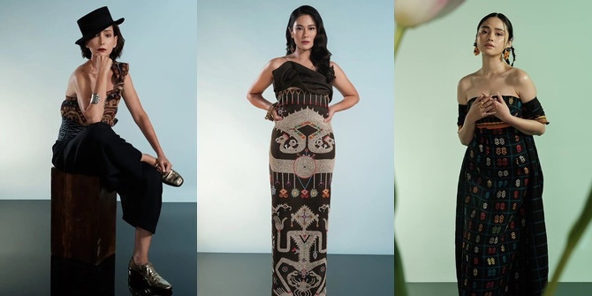 Exotic Charm of Female Celebrities in Oscar Lawalata's Fabric Exhibition, from Dian Sastro to Renatta Moeloek