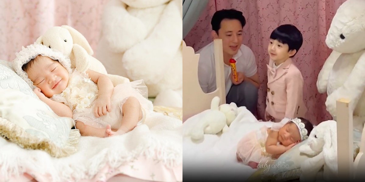Second Child Photoshoot of Billy Davidson and Patricia Devina, Tiny Baby Can Already Smile When Photographed