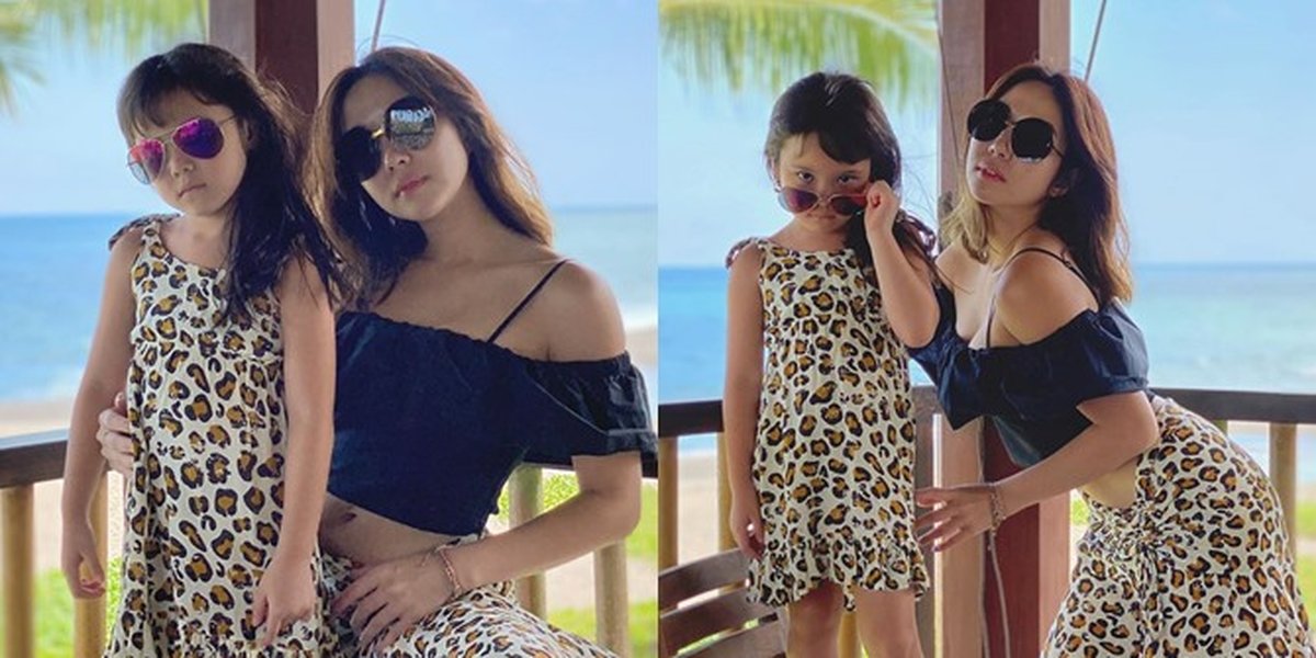 Gisella Anastasya's Poses When Wearing the Same Outfit as Gempi, High Slit and Very Hot Mom