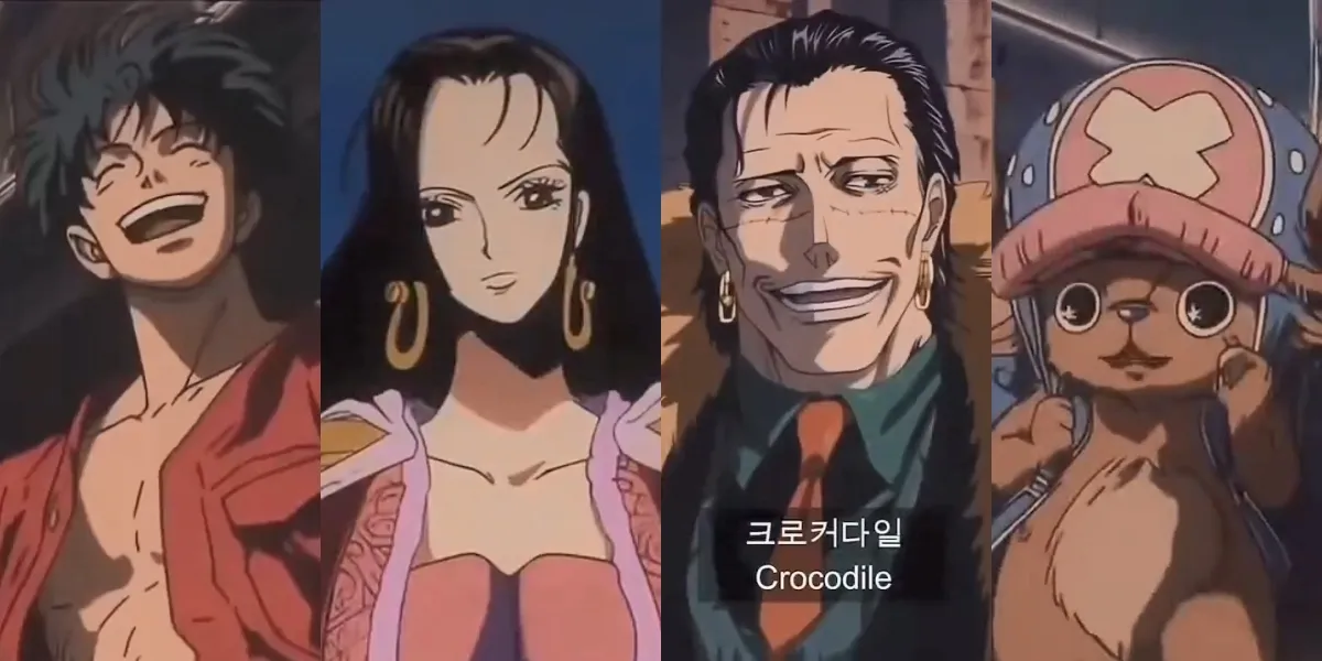 Portrait of 24 ONE PIECE Characters Illustrated in 80s Visual Style