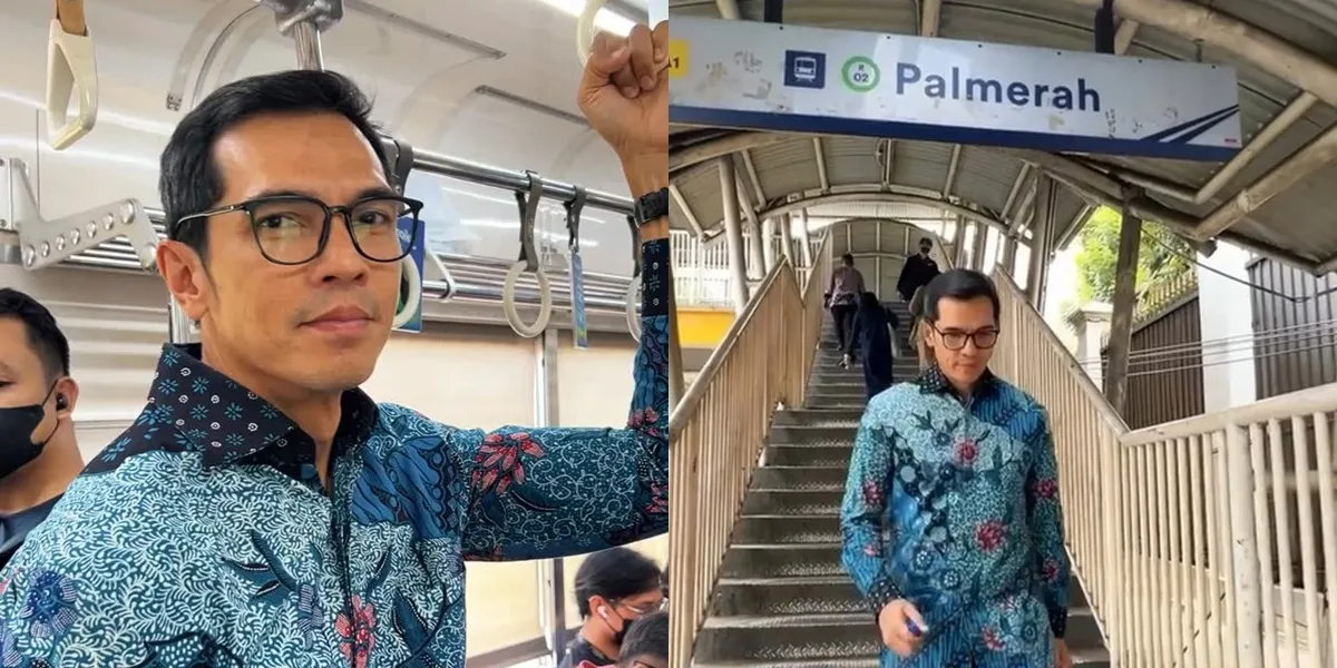 Portrait of Adrian Maulana Taking the KRL Despite Having a Luxury Car, Saving 5 Million Per Month