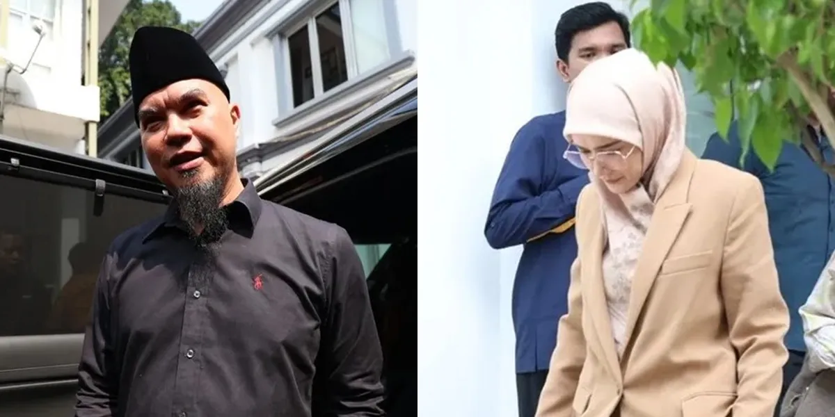 Portrait of Ahmad Dhani and Mulan Jameela at KPAI, Requesting Protection for Safeea Who is Being Bullied on Social Media