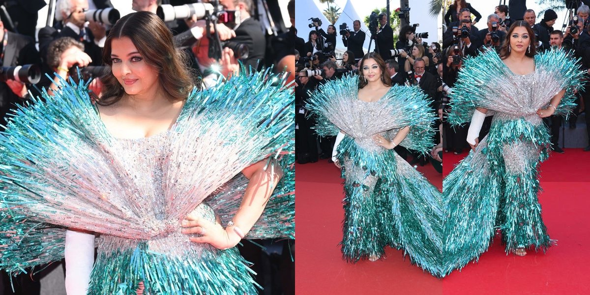 Aishwarya Rai's Portrait as a Peacock at Cannes Carnival, Harvesting Criticism in India - Upcoming Hand Surgery