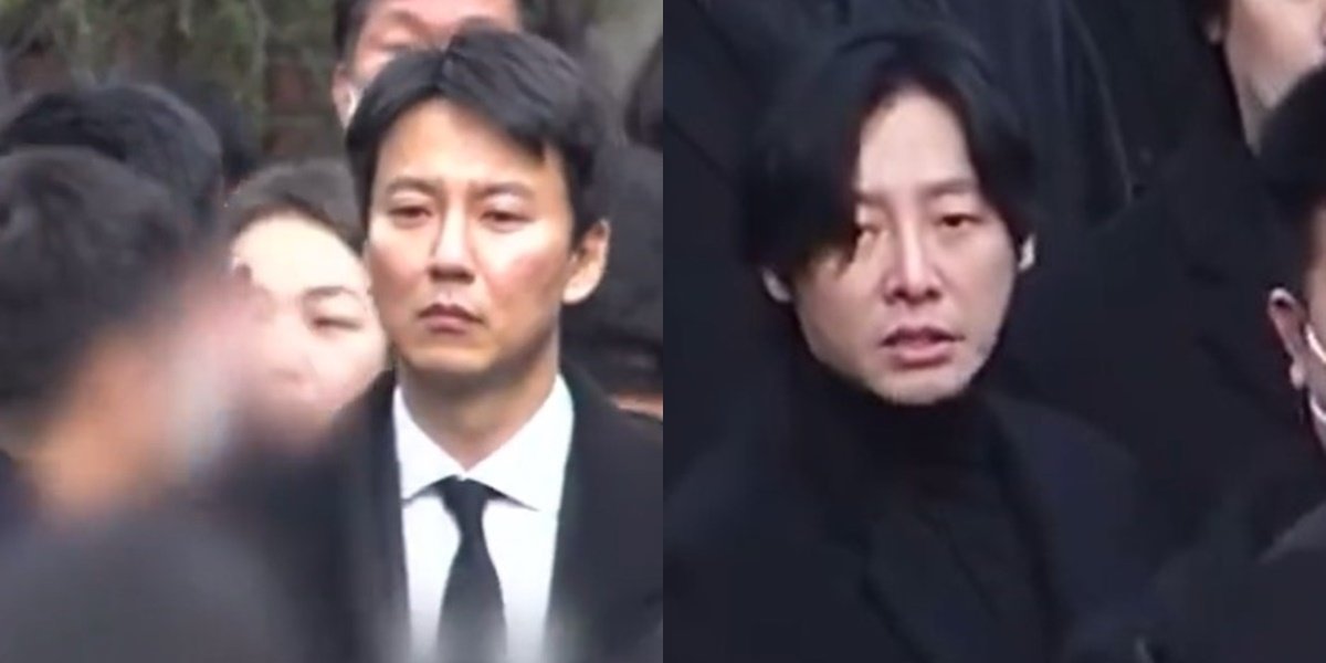 Portrait of Korean Actor Lee Sun Kyun's Funeral Procession, Including Kim Nam Gil and Kim Dong Wook