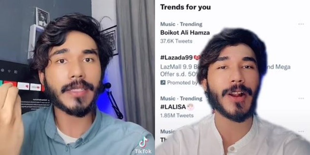 Portrait of Ali Hamza, Viral TikTok Star Boycotted by Netizens, Accused of Spreading Slander and Hatred