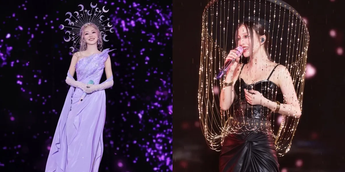 Portrait of Angela Zhang Performing in a Magnificent and Unique Outfit, Her Beautiful Aura is Unstoppable