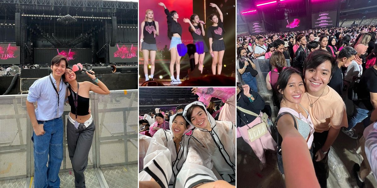 Angga Yunanda's Photos accompanying Shenina Cinnamon to Watch BLACKPINK Concert, Making Netizens Gush