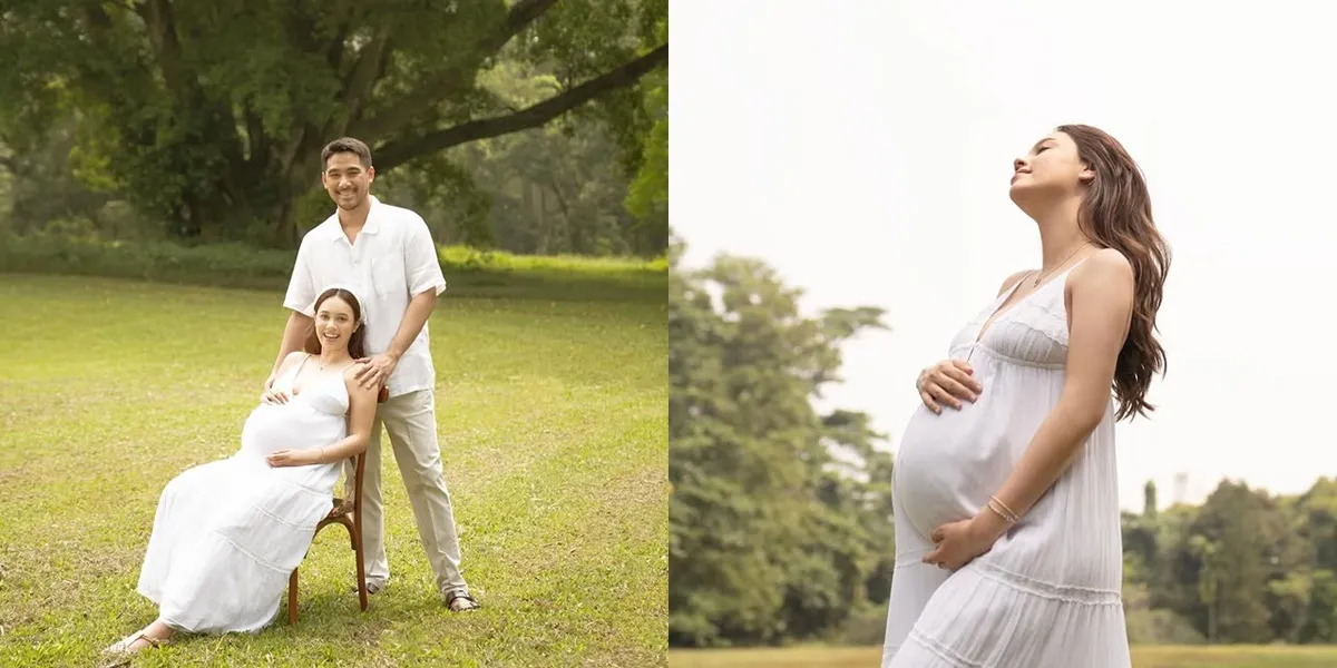 7 Portraits of Anggika Bolsterli's Maternity Shoot with Her Husband, Maternal Aura Radiates Even More