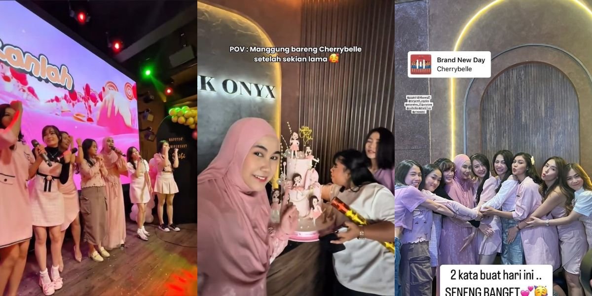 Anisa Rahma's Portrait at the Meet and Greet Chibi Chibi, Looking Cute in All Pink - Making Fans Emotional Because She Appeared in Full Formation