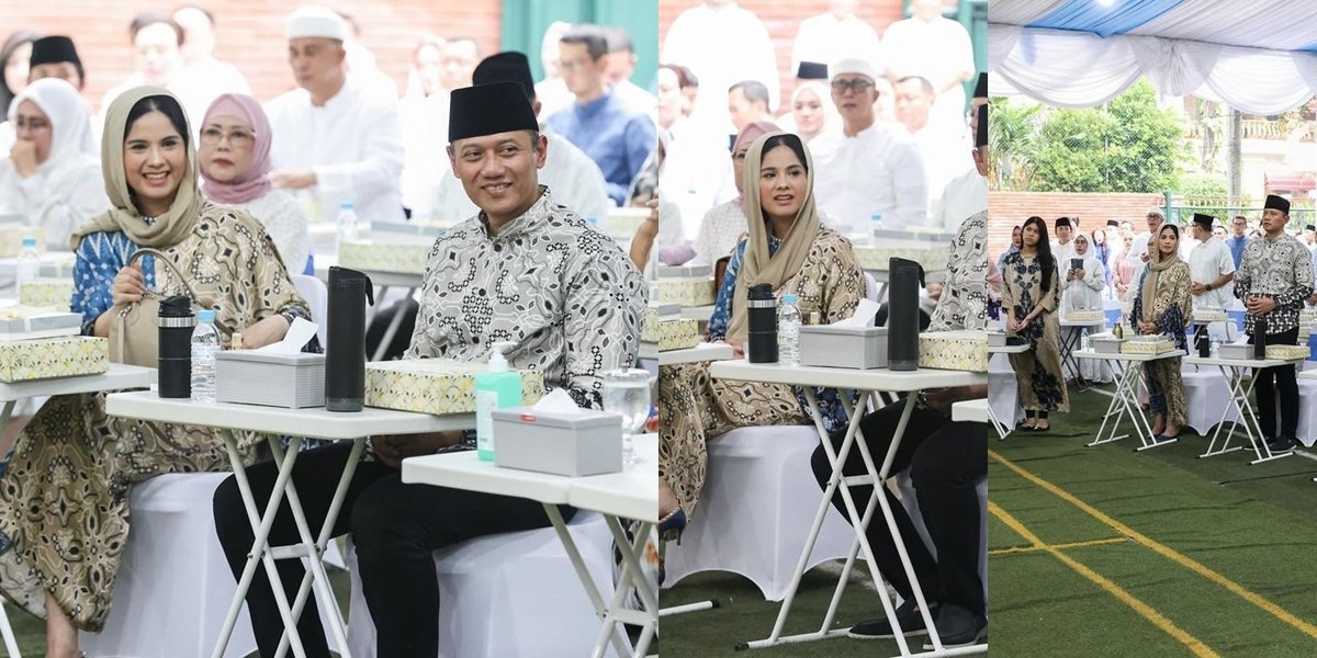 Portrait of Annisa Yudhoyono at the Religious Gathering Event Before Ibas and His Wife's Hajj Departure, Beautiful