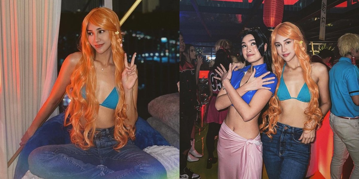 Anya Geraldine's Portrait Cosplaying as Nami from 'ONE PIECE' at Aries Gang's Birthday, So Hot