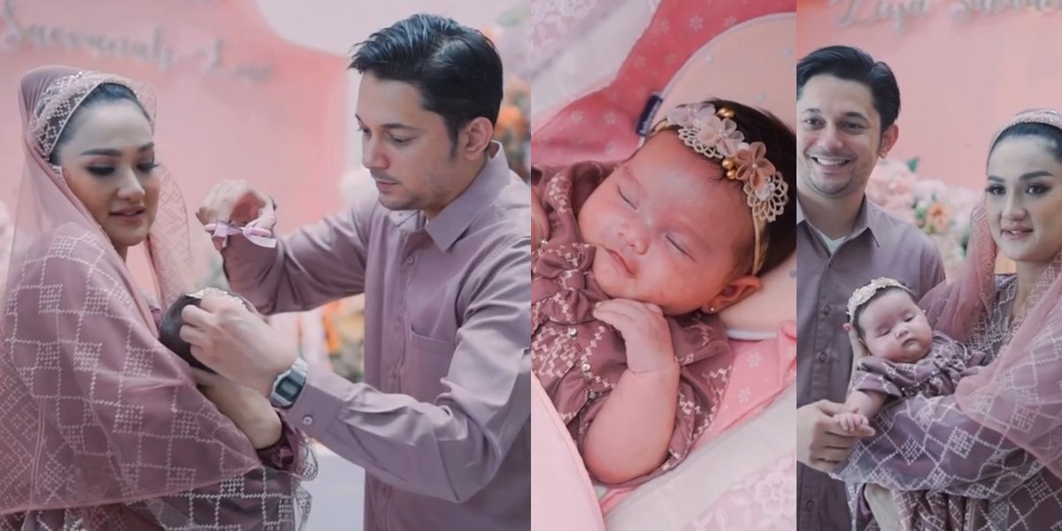 Portrait of Zeya's Aqiqah, Tengku Dewi Putri and Andrew Andika in Harmony - Luxurious All-Pink Party