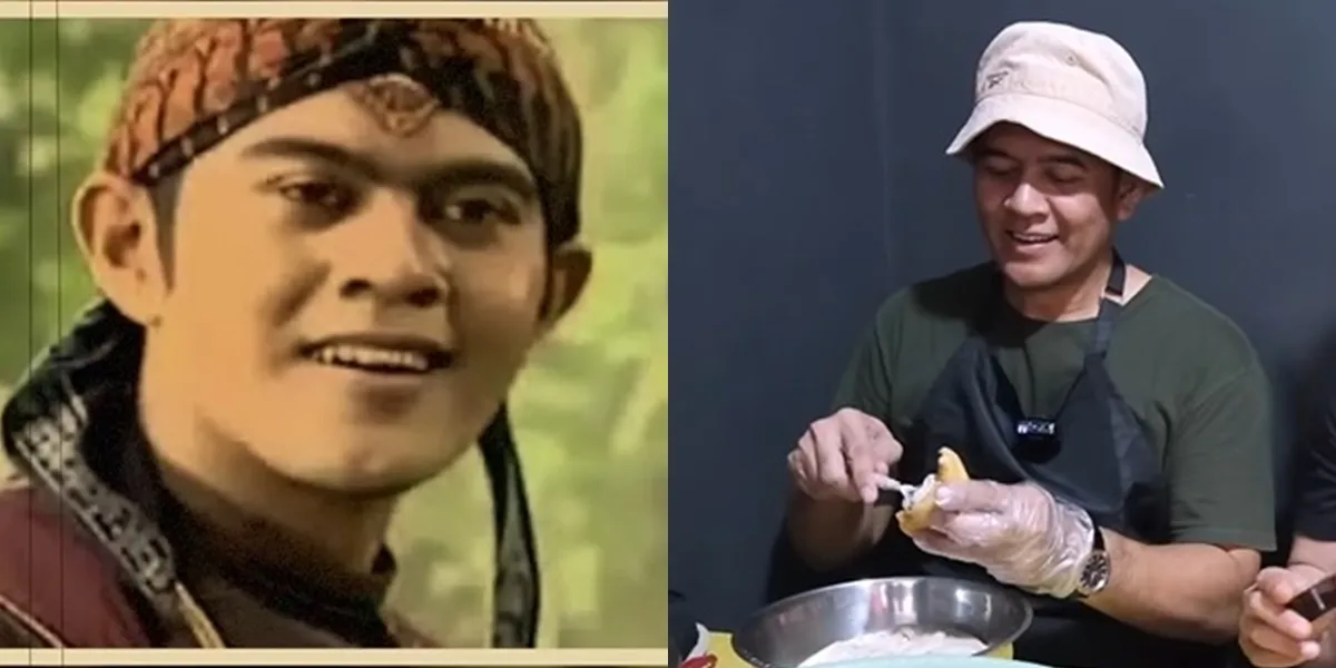 Portrait of Aris Kurniawan, Actor of Genta Buana, Once a Friend of Mak Lampir, Now Selling Tofu Baso