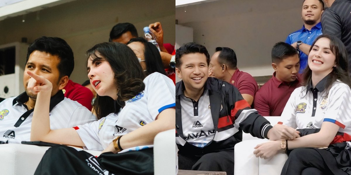 Portrait of Arumi Bachsin Watching Volleyball in Malang, Becomes a Fairy of Tribun