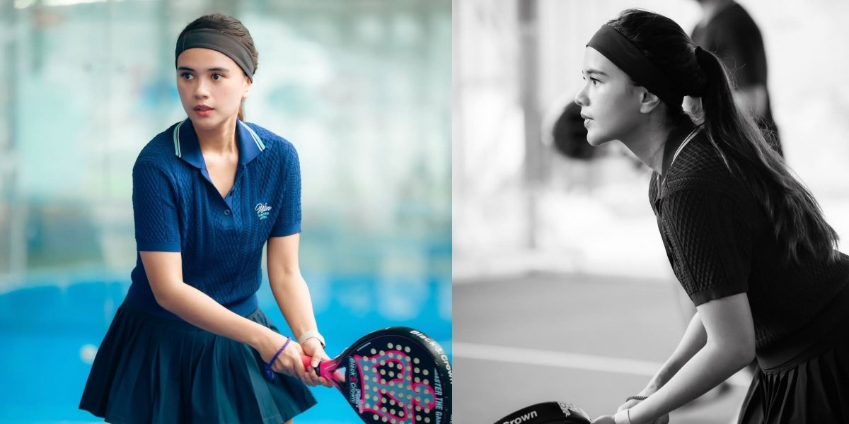 Portrait of Audi Marissa Playing Padel Full of Energy, Style Like a Young Person at Age 30