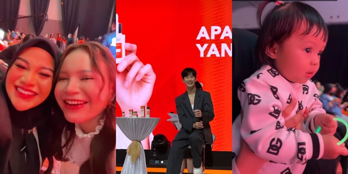 Portrait of Aurel Hermansyah Watching Kim Soo Hyun's Fanmeeting in Jakarta, Pregnant Invites Ameena to Meet Oppa - Photo Together in the Backstage