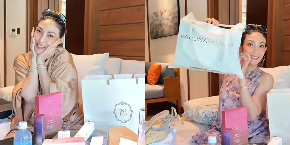Ayu Dewi's Portrait Unboxing Luna Maya and Maxime Bouttier's Wedding Bridesmaid Hampers