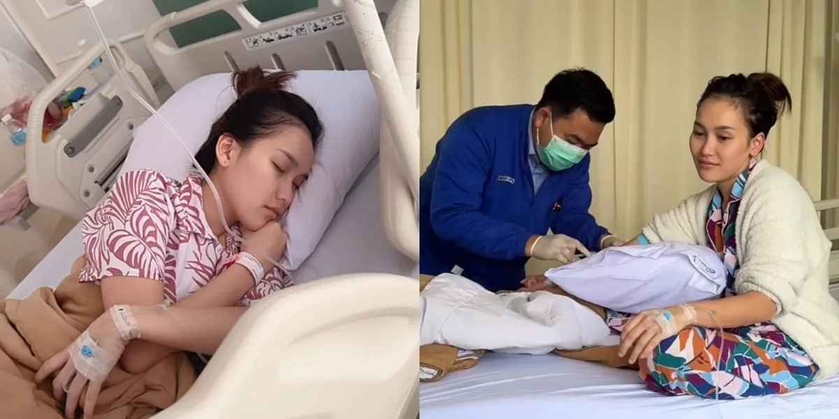 Portrait of Ayu Ting Ting Rushed to the Hospital After Celebrating Her 33rd Birthday