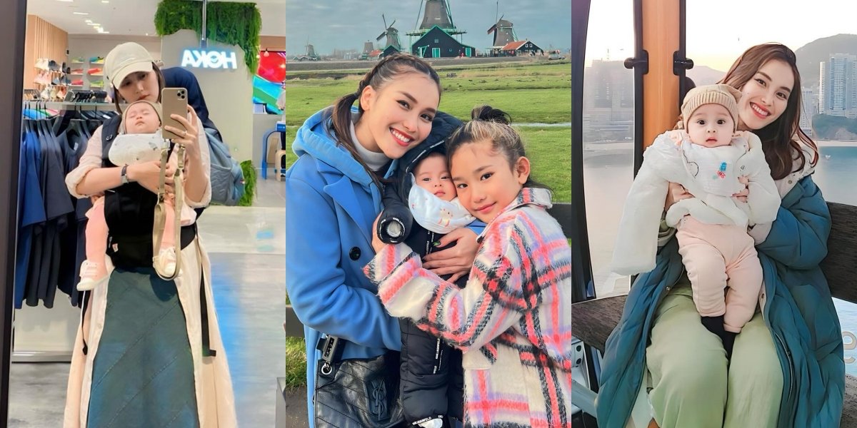 Portrait of Ayu Ting Ting Caring for Baby Sumehra as Her Own Child, Just Celebrated Her First Birthday - Already Taken on Vacation