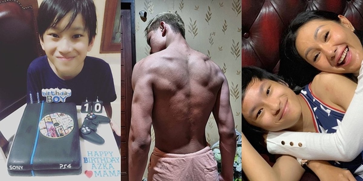 Portrait of Azka Corbuzier from Year to Year, Now 15 Years Old His Body Competes with Deddy Corbuzier